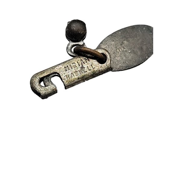 Miriam Haskell Large Chunky Statement Pendant Necklace Semi-Precious Stones 28" - Picture 7 of 16